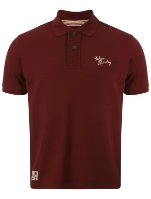 Tokyo Laundry Ezequiel oxblood Polo Shirt