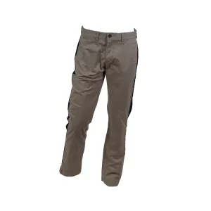 Tommy Hilfiger Men's Side Stripe Custom Fit Chino Pants Beige Navy Blue 32x32