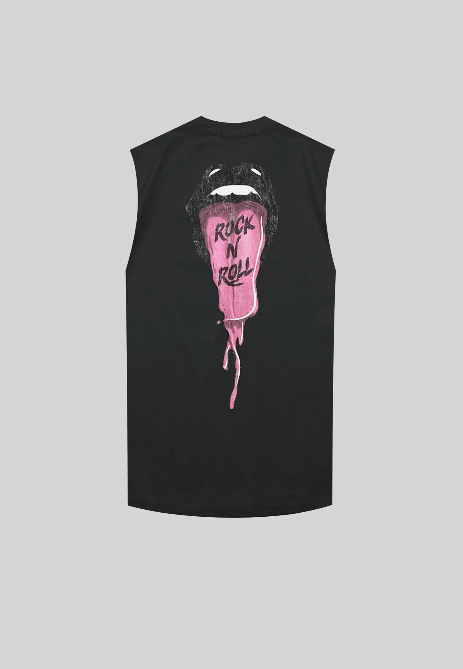 TONGUE TANK TOP WASHED BLACK