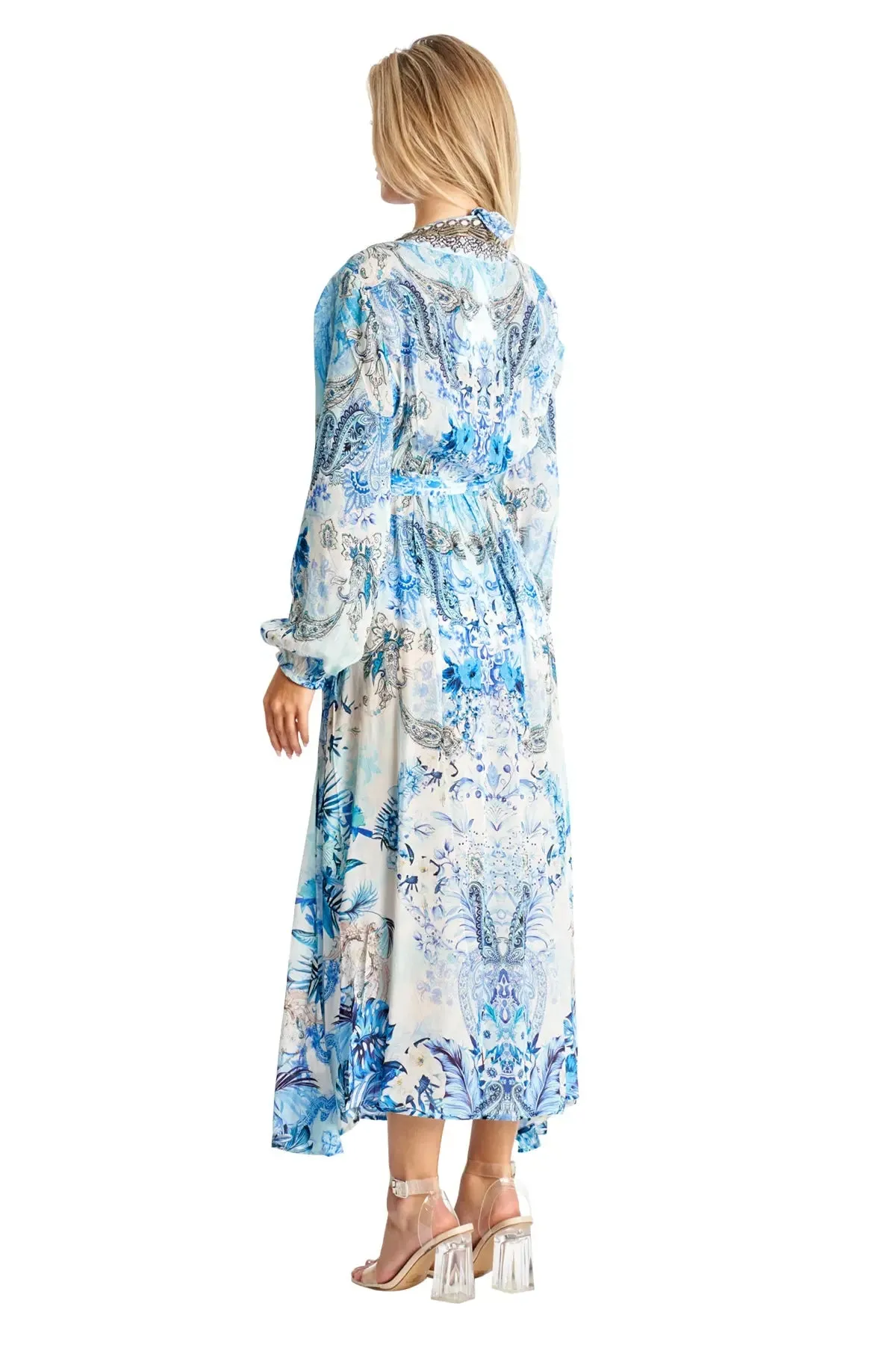 Women's Maxi Wrap Dresses by La Moda