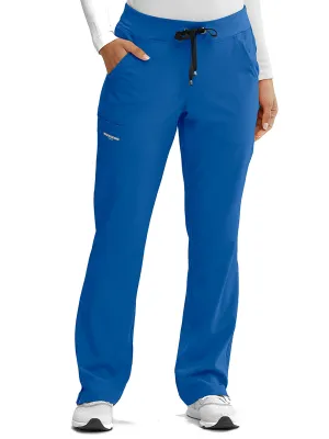 Women’s Shaped Leg Cargo Scrub Pants with Elastic Waistband [3]