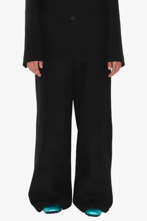 WOOL WIDE-LEG PANTS
