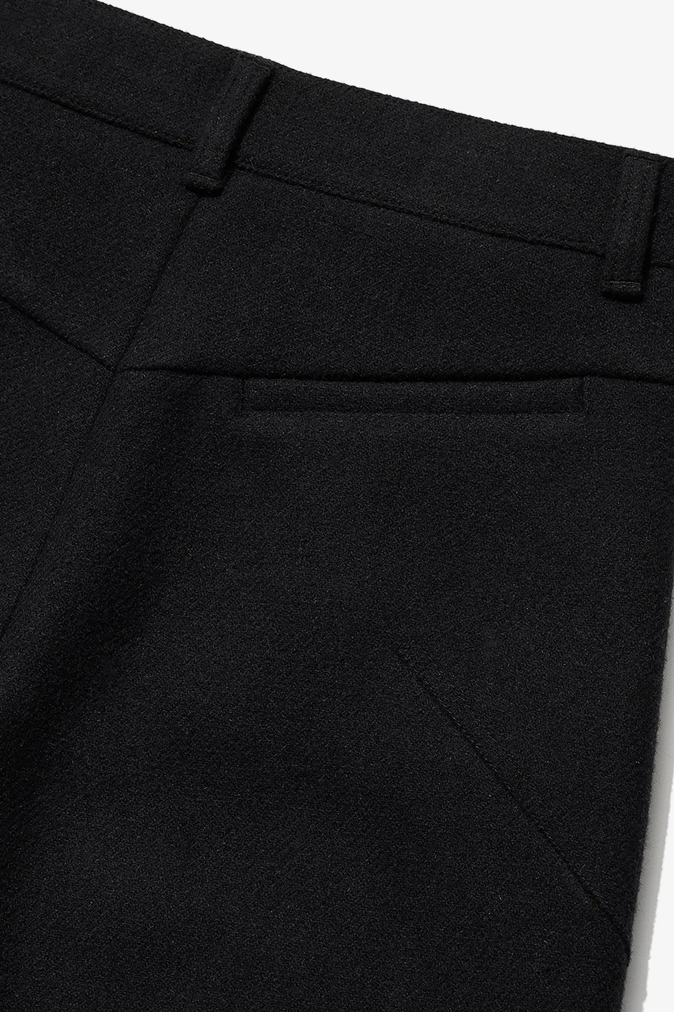 WOOL WIDE-LEG PANTS